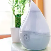 Crane Droplet 0.5 Gallon Ultrasonic Cool Mist Humidifier - Gray
