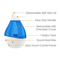 Crane 4-In-1 Top Fill 1 Gallon Cool Mist Humidifier with Sound Machine