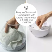 Crane 4-In-1 Top Fill 1 Gallon Cool Mist Humidifier with Sound Machine - Clear/White