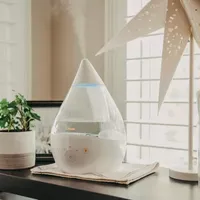 Crane 4-In-1 Top Fill 1 Gallon Cool Mist Humidifier with Sound Machine - Clear/White