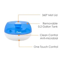 Crane Personal 0.2 Gallon Ultrasonic Cool Mist Humidifier - Blue/White