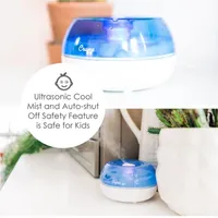 Crane Personal 0.2 Gallon Ultrasonic Cool Mist Humidifier - Blue/White