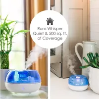 Crane Personal 0.2 Gallon Ultrasonic Cool Mist Humidifier - Blue/White