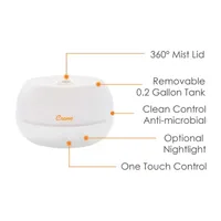 Crane 2-In-1 Personal Gallon Ultrasonic Cool Mist Humidifier & Aroma Diffuser