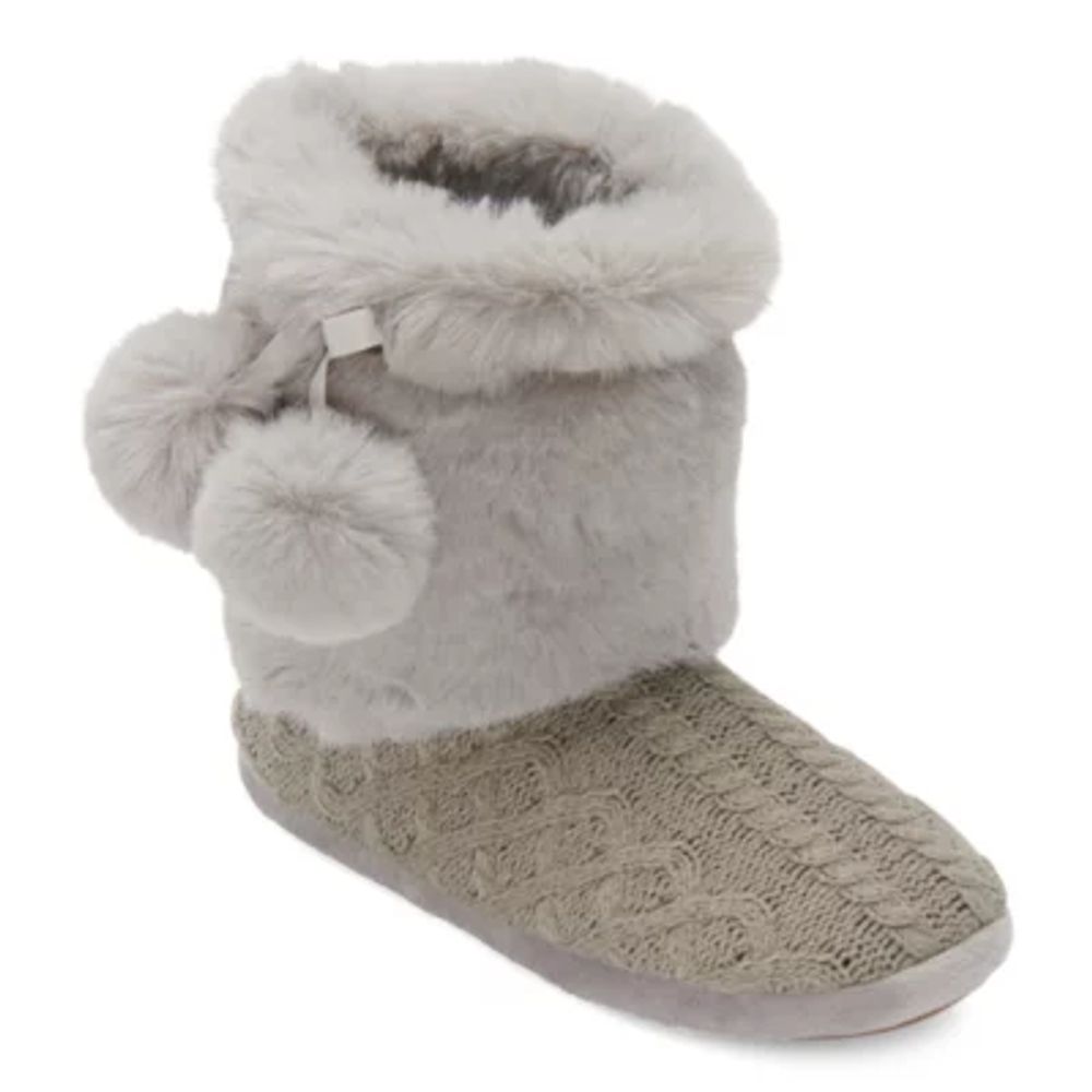 Cuddl Duds Womens Bootie Slippers