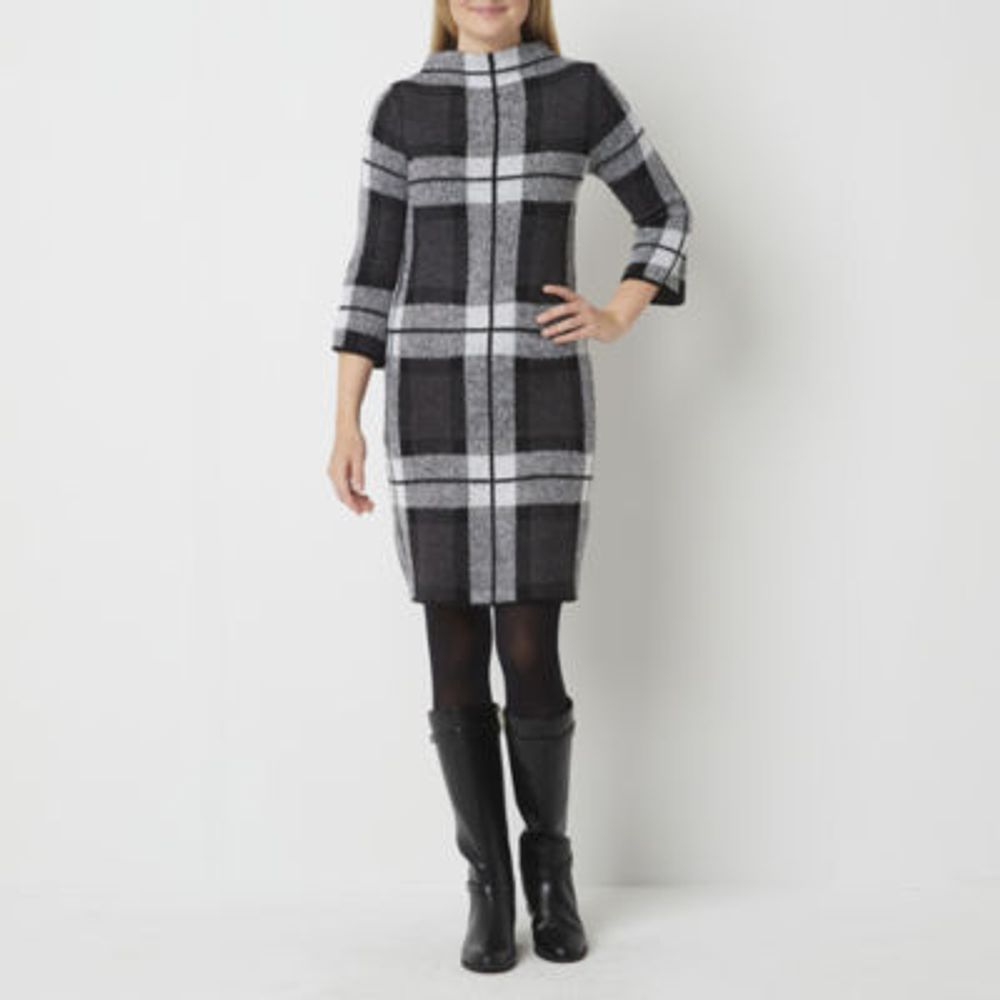 Studio 1 3/4 Sleeve Sweater Dress