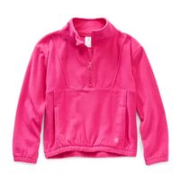 Xersion Little & Big Girls Microfleece Mock Neck Long Sleeve Fleece Sweatshirt