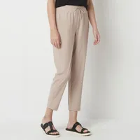 Stylus Womens Mid Rise Ankle Pull-On Pants