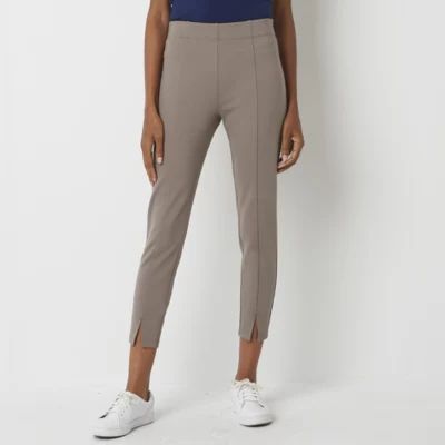 Stylus Womens High Rise Ankle Pull-On Pants