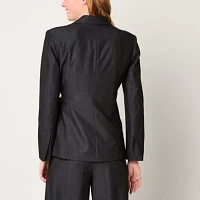 Worthington Womens Regular Fit Blazer-Tall