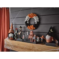 Layerings 18in Multi Pumpkin Halloween Wreath