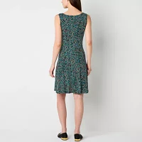 Perceptions Womens Dots Jacket Dress