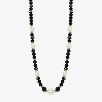 Mixit Beaded Glass 17 Inch Collar Necklace