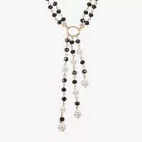 Mixit Beaded Glass 17 Inch Y Necklace