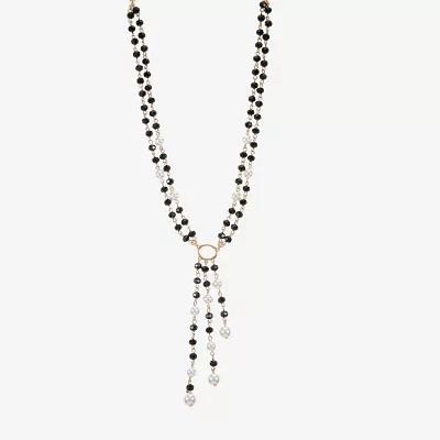 Mixit Beaded Glass 17 Inch Y Necklace