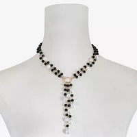 Mixit Beaded Glass 17 Inch Y Necklace