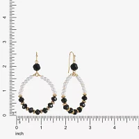 Mixit Beaded Glass Hoop Earrings