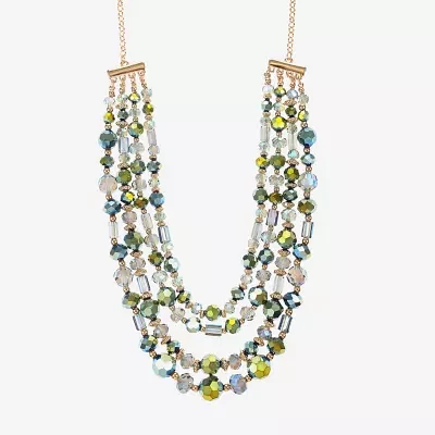 Liz Claiborne Layered 17 Inch Rolo Statement Necklace