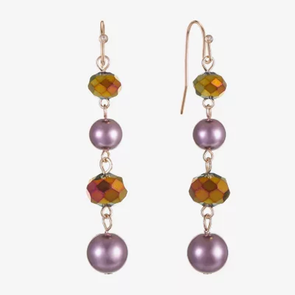 Liz Claiborne Linear Womens Drop Earrings