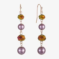 Liz Claiborne Linear Womens Drop Earrings
