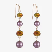 Liz Claiborne Linear Womens Drop Earrings