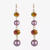 Liz Claiborne Linear Womens Drop Earrings