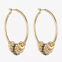 Liz Claiborne Glass Hoop Earrings