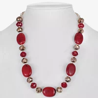 Liz Claiborne Beaded Rose Tone Collar Necklace