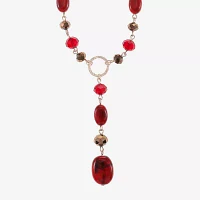 Liz Claiborne Beaded Womens 18 Inch Y Necklace
