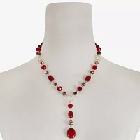 Liz Claiborne Beaded Womens 18 Inch Y Necklace