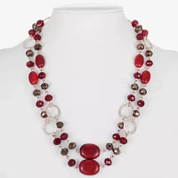 Liz Claiborne 18 Inch Rolo Beaded Necklace