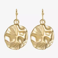 Liz Claiborne Hammered Drop Earrings