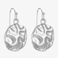 Liz Claiborne Hammered Drop Earrings