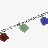 Multicolor Jade Elephant Bracelet