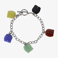 Multicolor Jade Elephant Bracelet