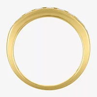 Yes, Please! Lab Created White Sapphire 14K Gold Over Silver Round Band