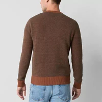 mutual weave Mens Crew Neck Long Sleeve Pullover Sweater