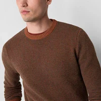 mutual weave Mens Crew Neck Long Sleeve Pullover Sweater