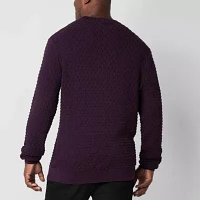 Shaquille O'Neal XLG Big and Tall Mens Long Sleeve Textured Pullover Sweater