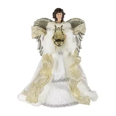 Northlight "18"" White And Silver Angel Unlit" Christmas Tree Topper