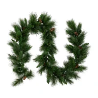 9' x 14'' White Valley Pine with Pine Cones Artificial Christmas Garland - Unlit