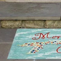 Liora Manne Frontporch Mermaid Crossing Hand Tufted Rectangular Rugs & Floor Coverings Indoor Outdoor Accent