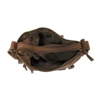 Bueno of California Elephant Large Washed Hobo Crossbody Bag