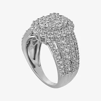 3 CT.T.W. Natural Diamond 14K White Gold Engagement Ring