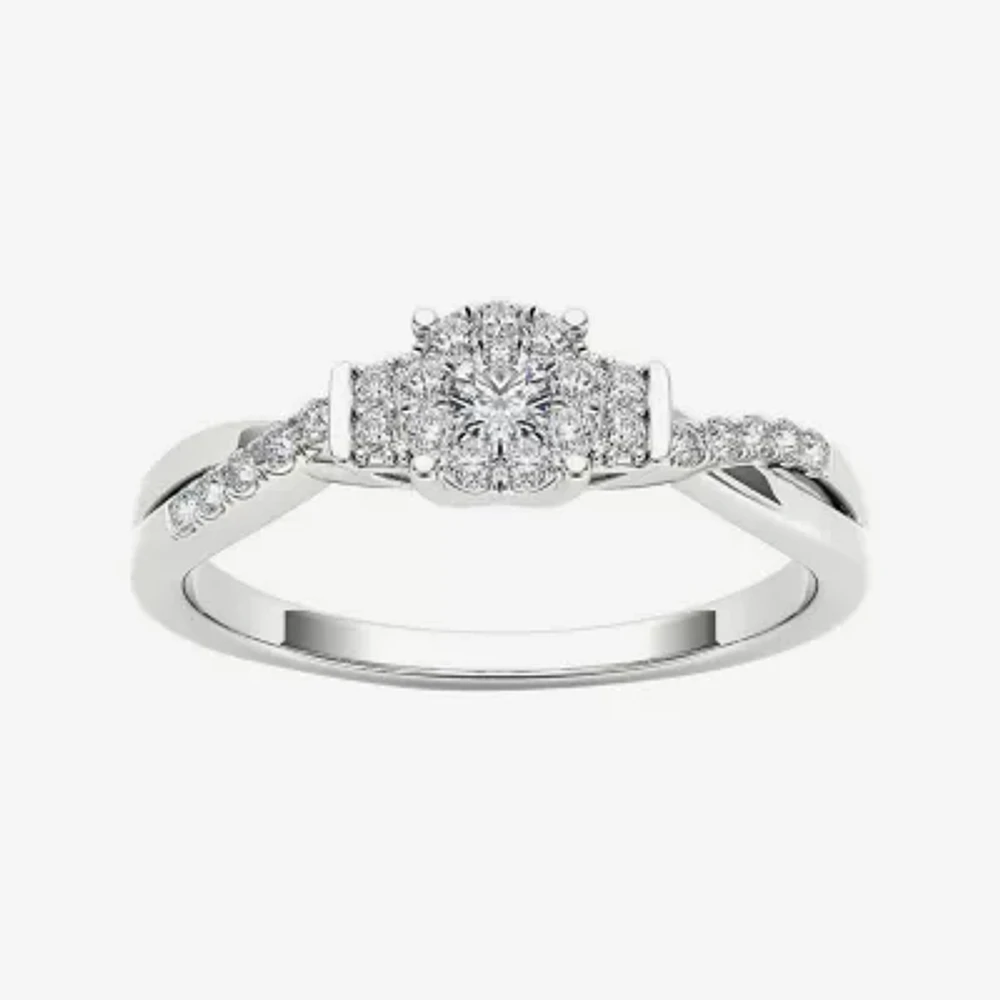 CT.T.W. Natural Diamond 10K Gold Engagement Ring