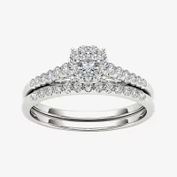 CT.T.W. Natural Diamond 10K Gold Bridal Ring Set