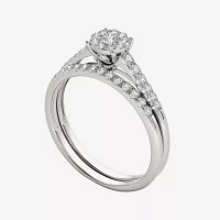 CT.T.W. Natural Diamond 10K Gold Bridal Ring Set