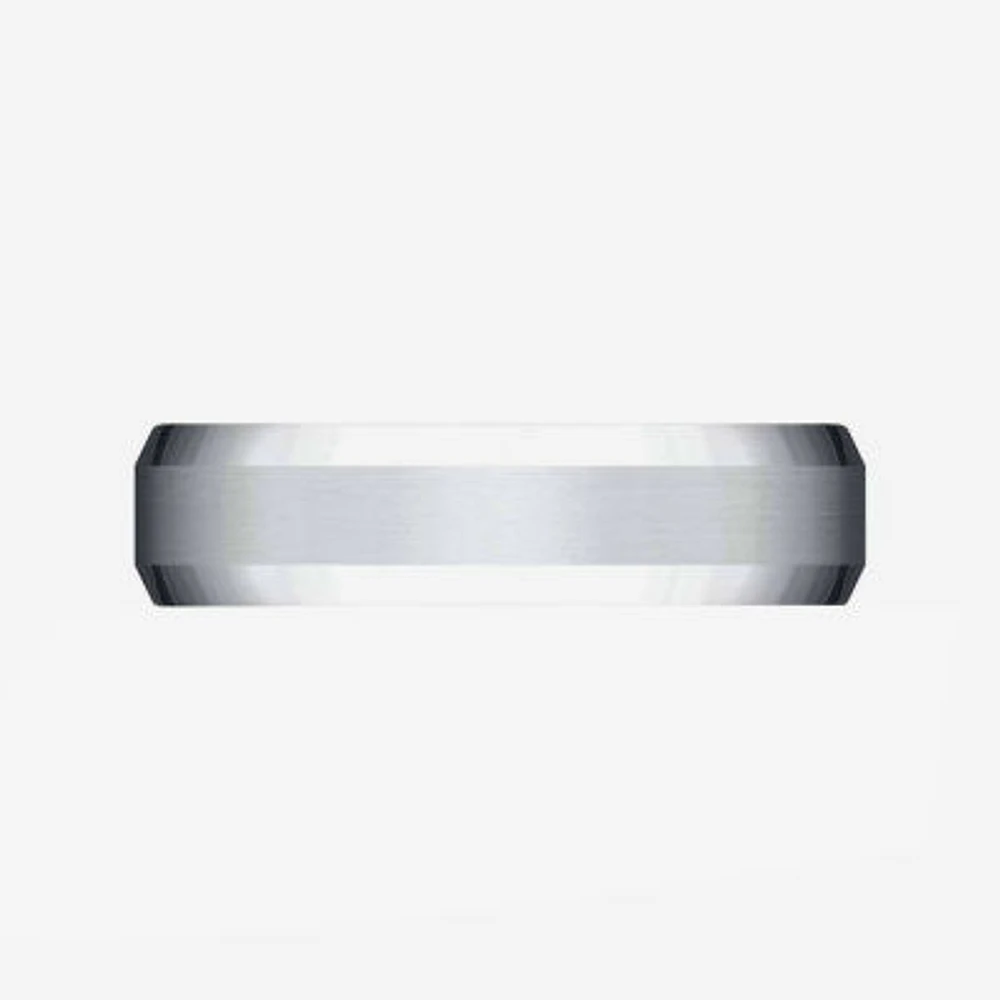 Mens Platinum 6mm Comfort-Fit Wedding Band