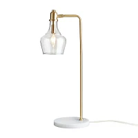 Hampton Hill 24" Auburn With Marble Base Table Lamp