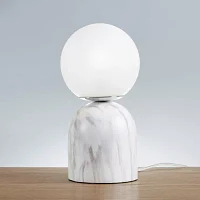 INK+IVY Nelia Frosted Glass Globe Table Lamp